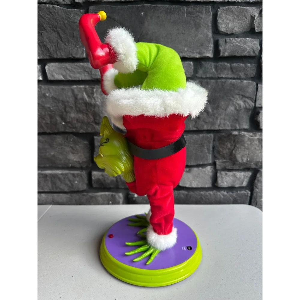 Gemmy Handstand Dancing Grinch Animated & Musical Christmas Figurine